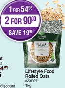 Lifestyle Food Rolled Oats-For 2 x 1Kg