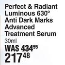 Nivea Perfect & Radiant Luminous 630 Degree Anti Dark Marks Advanced Treatment Serum-30ml