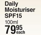 OXY Daily Moisturiser SPF15-100ml Each