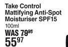 Young Solution Take Control Mattifying Anti Spot Moisturiser SPF15-100ml