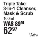 Young Solution Triple Take 3 In 1 Cleanser, Mask & Scrub-100ml