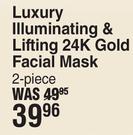 Christian Laurent Luxury Illuminating & Liftng 24K Gold Facial Mask 2 Piece