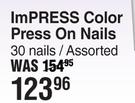 Kiss Impress Color Press On Nails 30 Nails/Assorted