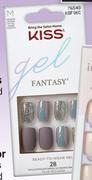 Kiss Gel Fantasy Press On Nails 24 Nails/Assorted
