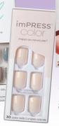 Kiss Impress Color Press On Nails 30 Nails/Assorted