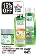 Natur Vital Hair Mask Or Shampoo Or Conditioner Assorted-300ml Each