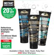 Reflections Sulphate Free Shampoo Or Conditioner Mask Assorted-250ml Each