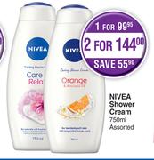 Nivea Shower Cream Assorted-750ml