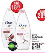 Dove Body Wash Assorted-250ml Each