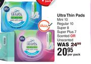 Lil-Lets Ultra Thin Pads-Per Pack