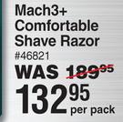 Gillette Mach3+ Comfortable Shave Razor-Per Pack