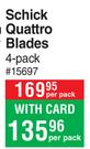 Schick Quattro Blades 4 Pack-Per Pack