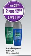 Brut Anti Perspirant Roll On Assorted-50ml