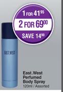 East.West Perfumed Body Spray Assorted-120ml