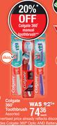 Colgate 360° Toothbrush Assorted-Each