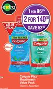 Colgate Plax Mouthwash Value Pack Assorted-750ml Each