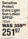 Eucerin Sensitive Protect Extra Light Sun Lotion SPF50+-150ml