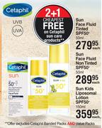 Cetaphil Sun Face Fluid Tinted SPF50+-50ml Each