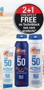 Techni Block Active Sun Protection Spray SPF50-150ml Each