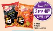 Simba Chips Assorted-120g Each