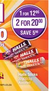Halls Sticks Assorted-For 2 x 32g/33.5g