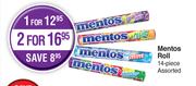 Mentos Roll Assorted (14 Piece)-For 1