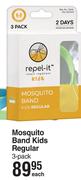 Repel It Mosquito Band Kids Regulat 3 Pack-Each