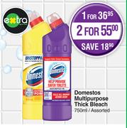 Domestos Multipurpose Thick Bleach Assorted-For 2 x 750ml