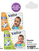 Baby Things Nappies 50 Pack Assorted Sizes-Per Pack