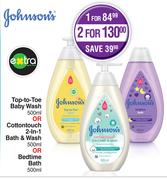 Johnson's Top To Toe Baby Wash 500ml Or Cottontouch 2In1 Bath & Wash 500ml-For 1