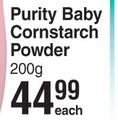 Purity & Elizabeth Anne's Baby Cornstarch Powder-200g Each