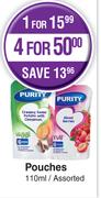 Purity Pouches Assorted-110ml