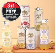 Happy Culture Kombucha Probiotic Drink Assorted-300ml Each