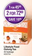Lifestle Food Oolong Tea 40 Teabags-For 2