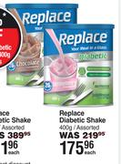 Replace Diabetic Shake Assorted-400g Each