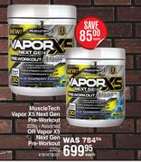 Muscle Tech Vapor X5.Next Gen Pre Workour 228g Or Vapor X5 Next Gen Pre Workout 232g-Each