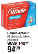 Rennie Antacid 96 Chewable Tablets Assorted