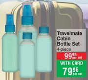 Travelmate Cabin Bottle Set 4 Piece-Per Set