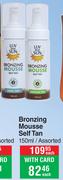 Luv That Sun Brozing Mousse Self Tan Assorted-150ml Each