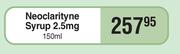 Neoclarityne Syrup 2.5mg-150ml