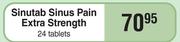Sintub Sinus Pain Extra Strength-24 Tablets