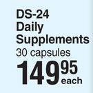 DS-24 Daily Supplements 30 Capsules-Each