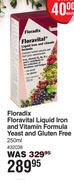Floradix Floraavital Liquid Irob And Vitamin Formula Yeast And Gluten Free 250ml 32038