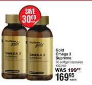 Gold Omega 3 Supreme 60 Softgel Capsules 333156-Each