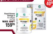 Food Grown Omega 3 60 Softgels 431766