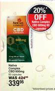 Nativa Complex CBD 600mg 60 Capsules