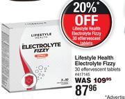 Lifestyle Health Electrolyte Fizzy 30 Effervescent Tablets 417145