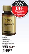 Gold Probiotic 9 Strain 196756-60 Vegecapsules 