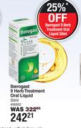 Iberogast 9 Herb Treatment Oral Liquid 56952-50ml