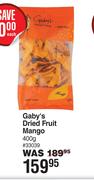 Gaby's Dried Fruit Mango-400g